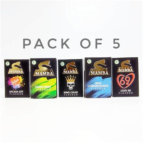 Buy Black Mamba Herbal Hookah Flavors (Pack of 5) – shopdop.in
