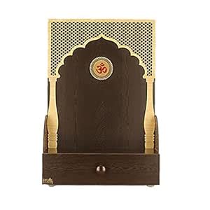 CREATA POOJAGHAR Traditional Pillar Home Temple Wooden Poojaghar Home ...