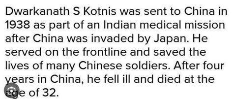 imagine that you are Dr.Kotnis write a letter to your parents give the ...