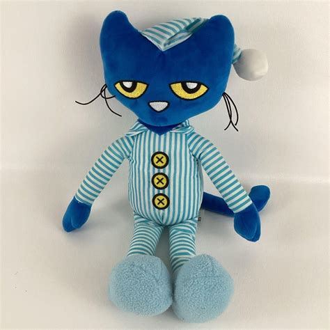 Pete the Cat Plush Stuffed Animal 15" Toy 2010 Phat Mojo Bedtime ...
