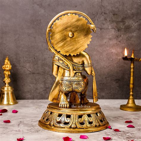 The Advitya | BRASS SITTING HANUMAN LARGE | Hanuman