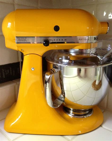 Kitchenaid artisan series majestic yellow 5 quart tilt head stand mixer ...