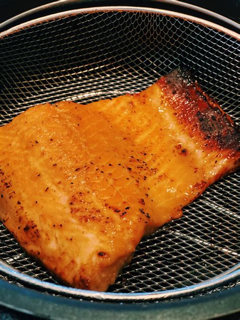 Easy Air Fryer Soy Miso-Glazed Salmon - Tiffy Cooks
