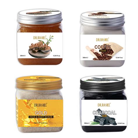 Buy DR.RASHEL Customized Facial Combo Pack of Sandal Gel Scrub| Coffee ...
