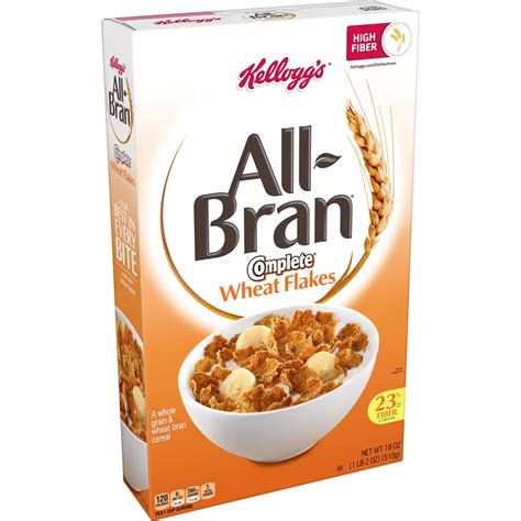 Kellogg's All Bran Complete Wheat Flakes Cold Breakfast Cereal - Shop ...