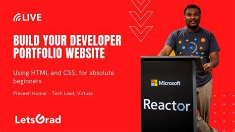 Build your developer portfolio website using HTML and CSS with Praveen ...