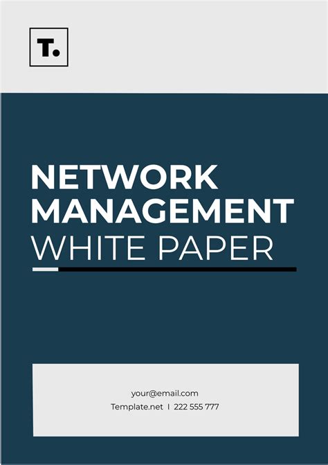 Free Network Management White Paper Template to Edit Online
