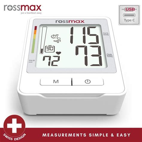 Rossmax Z1 5 Years Warranty Swiss Designed Digital Bp Machine