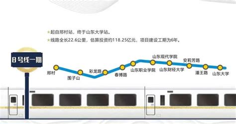 共设12个站点,济南地铁8号线选址公示!连接中心城区与章丘_房产资讯_房天下