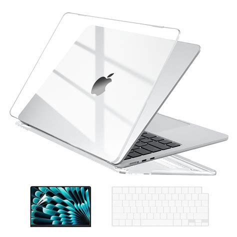 EooCoo Compatible with MacBook Air 15 inch Case 2025 2024 2023 Release ...