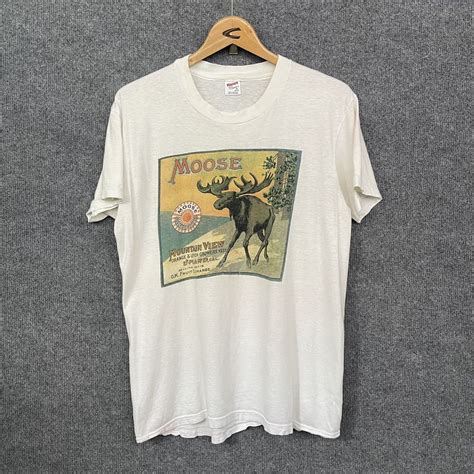 Made In Usa × Vintage Vintage 1980s Moose T Shirt | Grailed