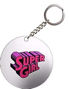 Check Point Super Girl Wooden Printed Key Chain- : Amazon.in: Bags ...