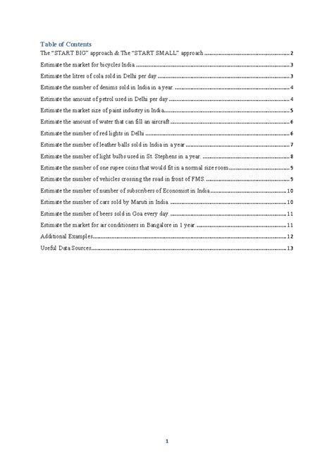 Guesstimates in Indian Context: Market Estimations & Approaches - Studocu