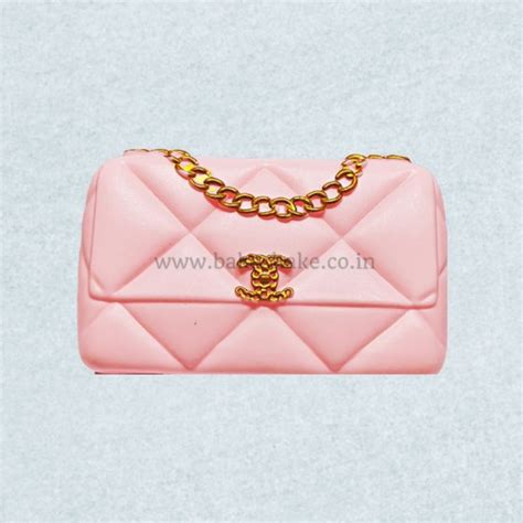 Luxury Handbag Miniature Cake Topper - Pink