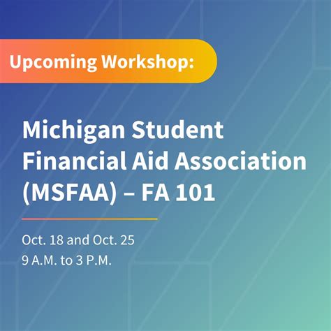 Michigan Student Financial Aid Association is hosting a two-day ...