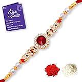 Buy Sukkhi Beguiling Gold Plated Rakhi with Roli Chawal and Raksha ...