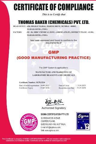 About Thomas Baker (Chemicals) Pvt. Ltd.