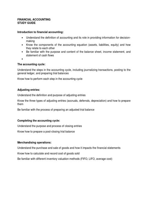 Accounting Study Guide 的图像结果