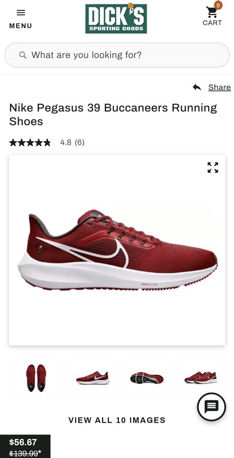 Dicks Sporting Goods is selling Nike Pegasus (Buccaneers Edition) for ...