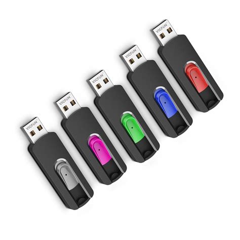 Snapklik.com : 5 Pack 64GB USB Flash Drives USB 2.0 Flash Drive Slide ...