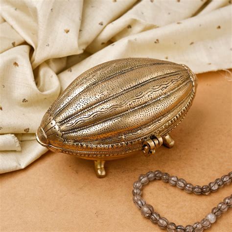 The Advitya | Brass Shell Box