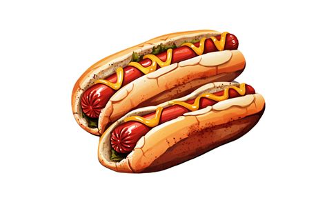 Hot Dogs Clipart Graphic by Forhadx5 · Creative Fabrica