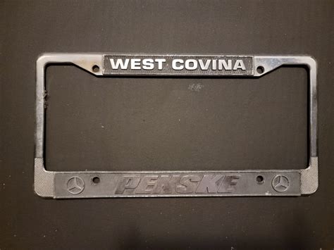 WEST COVINA PENSKE, VINTAGE California Dealer License Plate Frame | eBay