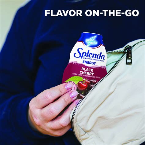 Splenda Black Cherry Liquid Water Enhancers with Energy