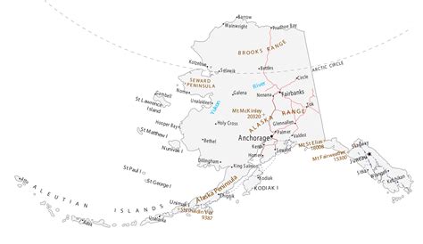 Alaska map of cities