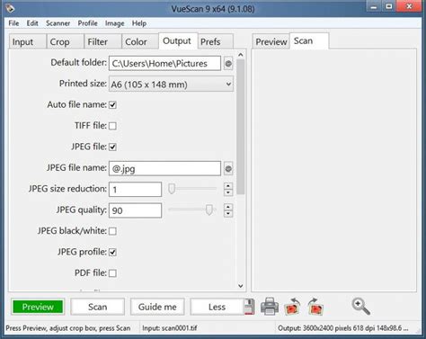 Using VueScan 的图像结果