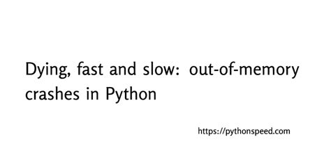 Image result for Read Out of Memory Syntax Error in Python