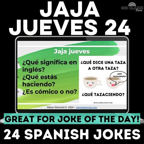 Spanish Joke of the Day Jaja jueves 2024 - Mis Clases Locas