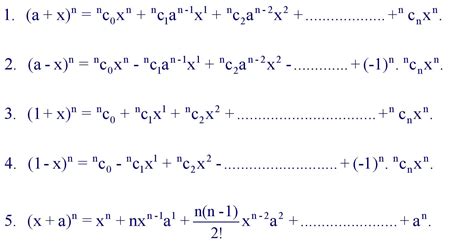 Binomial Expansion Theorem 的图像结果