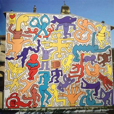 KEITH HARING MURAL PROJECT, CHURCH OF SANT’ANTONIO, PISA, ITALY, 1989 ...