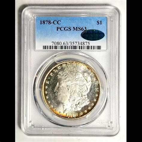 1878-CC Morgan Silver Dollar PCGS MS-63 CAC - Bob Paul Rare Coins