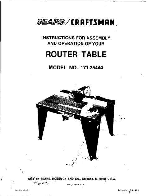 Image result for Craftsman Router Table Model 171