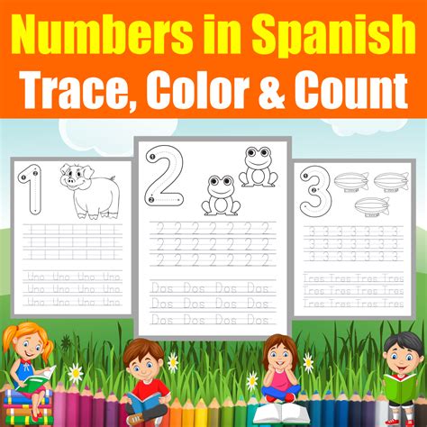 Writing Numbers in Spanish 1-10 Printable Handwriting Worksheet ...