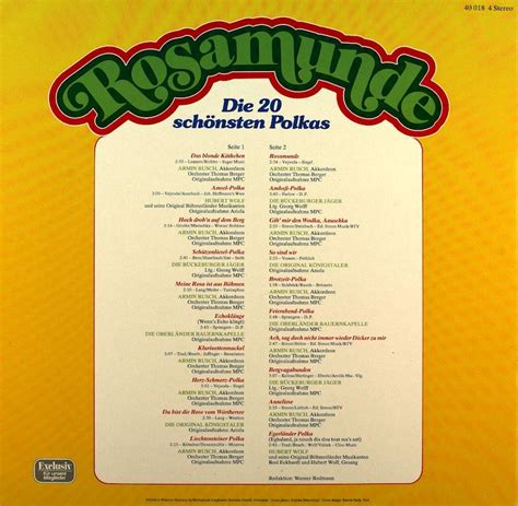 Rosamunde. Die 20 schönsten Polkas – Bertelsmann Vinyl Collection
