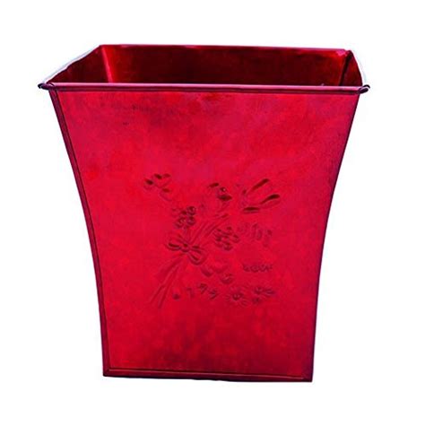 Kahaani Red Metal Planter Basket : Amazon.in: Garden & Outdoors