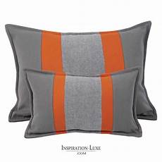 coussin orange et marron coussin rectangulaire de luxe 233 gris et orange 2 coussin orange et marron coussin rectangulaire de luxe 233 gris et orange 2