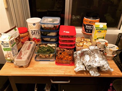 Bulking meal prep for 5 days including 5 different meals a day. : r ...