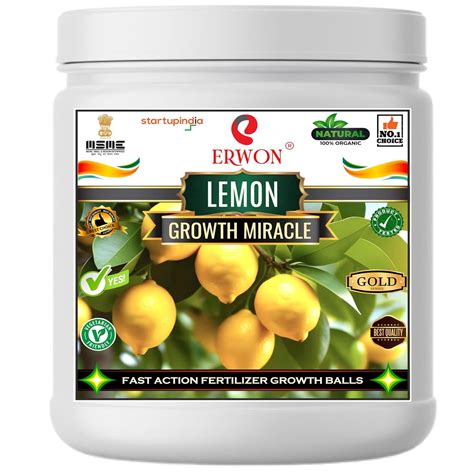 Erwon® Lemon GROWTH MIRACLE Fertilizer, Fast Action Organic Granules ...