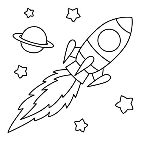 Rocket Coloring Book Coloring Pages