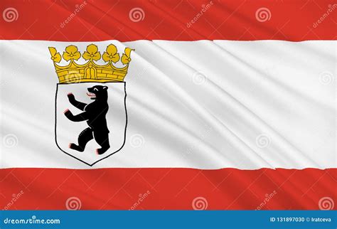 Flag of Berlin, Germany stock photo. Image of national - 131897030