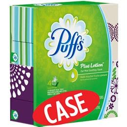 Puffs Plus Lotion 2-Ply Tissues, 124 sheets, 4ct | FreshDirect