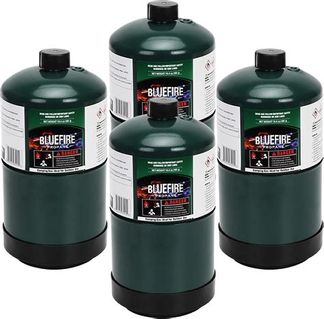 Pack of 4, 1LB Propane Cylinder Tank 16 oz Propane Replacement Fuel Ca ...