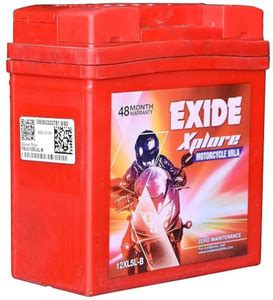 EXIDE XPLORE 12XL5L-B 5 Ah Battery for Bike Price in India - Buy EXIDE ...