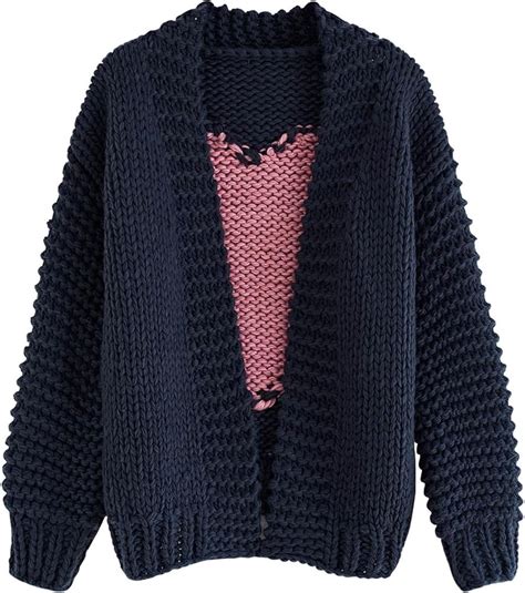CHICWISH Women's Navy Key to My Heart Hand Knit India | Ubuy
