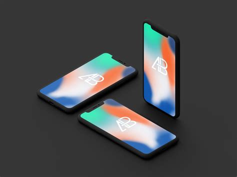 Clay Style iPhone X Mockups - Mockup World