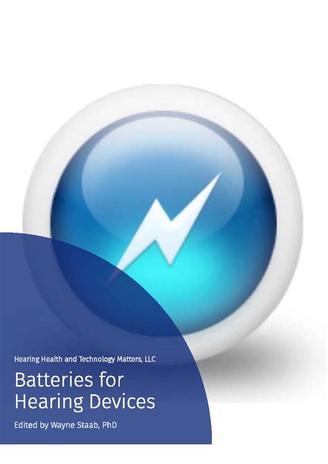 Batteries for Hearing Devices (Hearing Health Matters eBooks) eBook ...